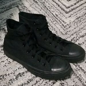 All Black Converse
